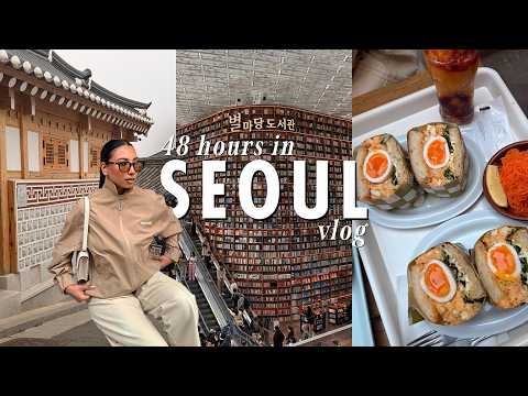 48 HOURS IN SEOUL VLOG shopping in Seongsu cute cafes Myeongdong Night Market