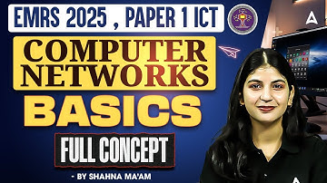 EMRS 2025 ICT Paper1 Computer Networks Basics | EMRS TGT/PGT Computer Basics By Shahna mam