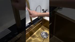 Product Link in Bio ( # 676 ) Gold Stream Multifunctional Waterfall Kitchen Sink⁠