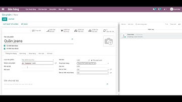 TopERP | Cách tạo sản phẩm trên Odoo