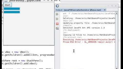 Bind JavaFX ProgressBar.progressProperty() to DoubleProperty in Thread