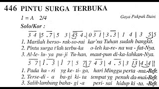 PINTU SURGA TERBUKA - Madah Bakti No. 446 - MASA PASKAH - Lagu Rohani Katolik