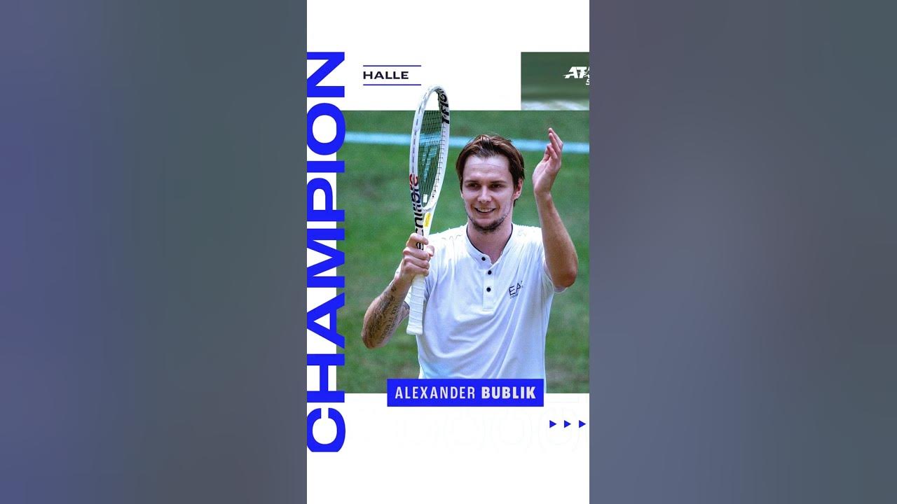Tennis ATP Halle 2023 Alexander Bublik wins his first ATP 500 title 🏆 