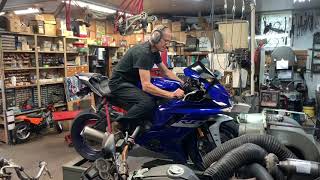 2020 Yamaha R6 Stock Dyno