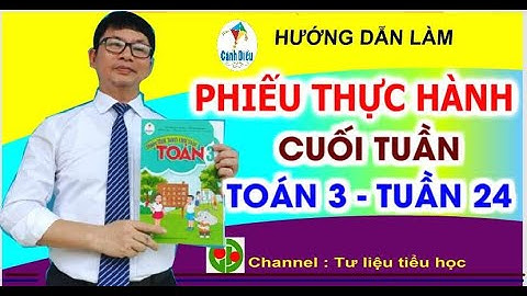 Phiếu bài tập cuối tuần 24 lớp 3 năm 2024