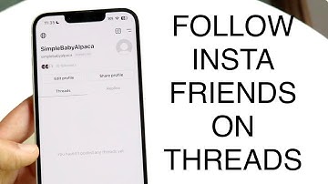 How To Follow Instagram Friends On Threads!
