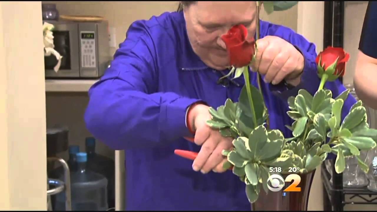 2015 Feb 13 CBS Local Vaseful Flower Shop In Edison NJ Sends Valentines ...