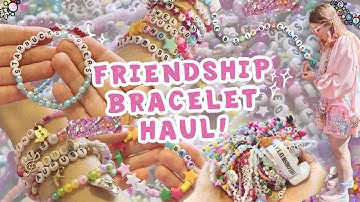 Every bracelet I traded for at the Eras Tour ♡ huge friendship bracelet haul!