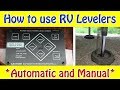 How to use RV Levelers - Automatic and Manual