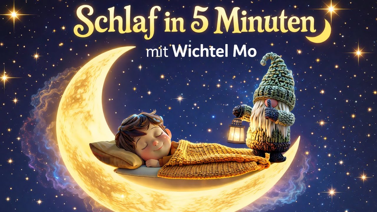 Schlaf in 5 Minuten 🌙 Sanftes Schlaflied für Kinder | Wichtel Mo