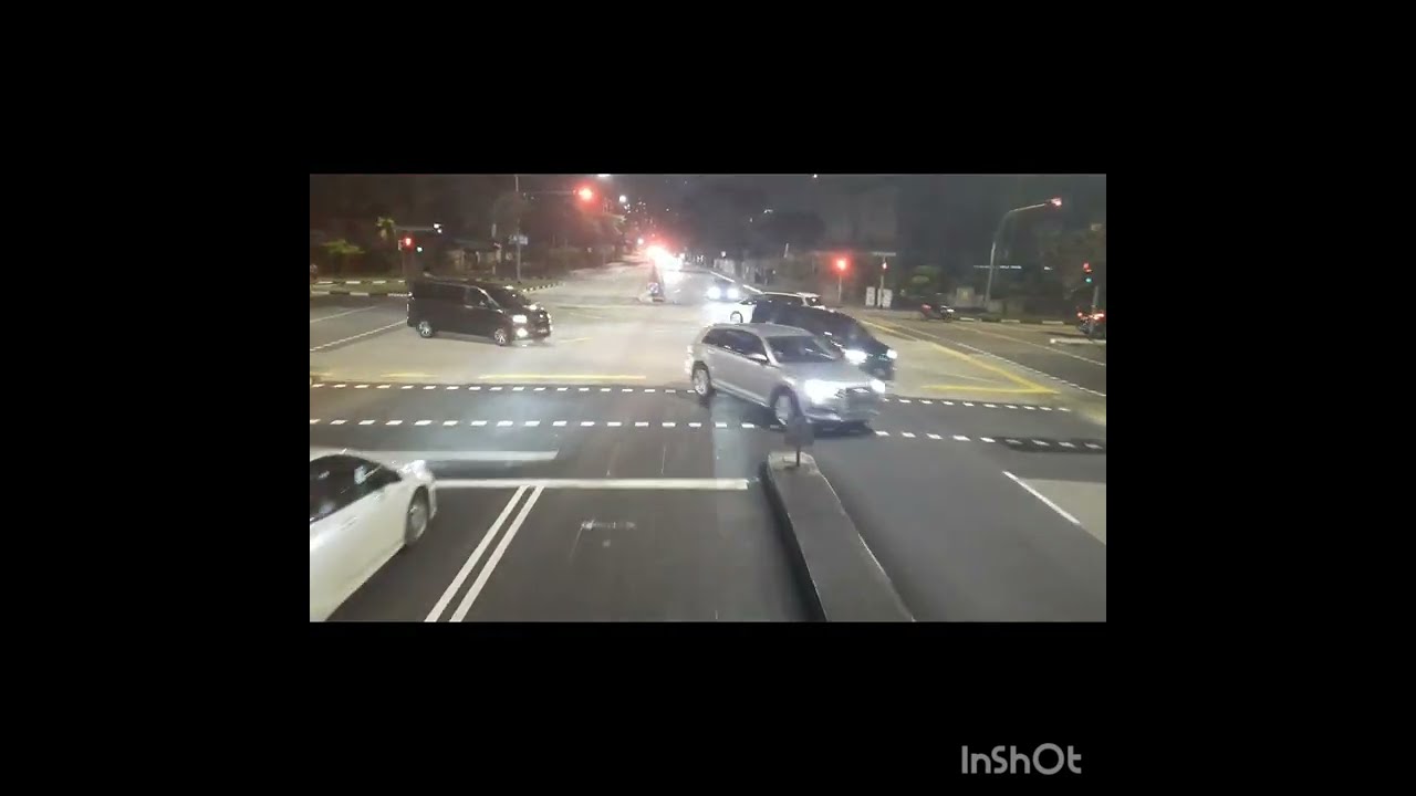 #Night ride by bus east coast to central singapore Wonderful travel