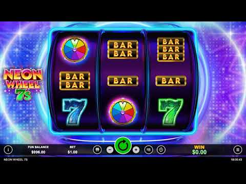 Demo gameplay of Neon Wheel 7s by RTG Slots