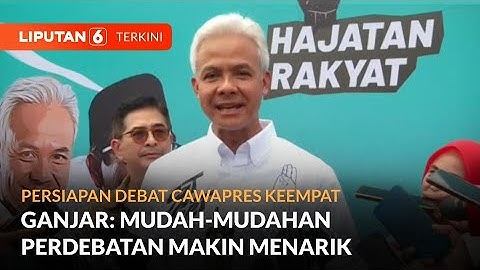 Ganjar Ungkap Persiapan Mahfud Untuk Debat Cawapres Keempat | Liputan 6
