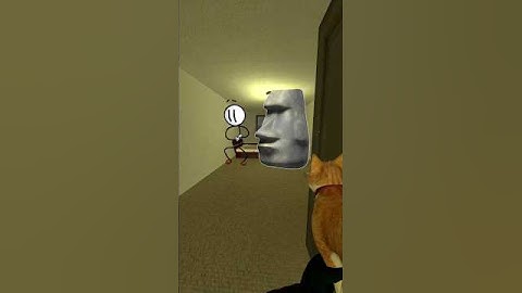 Henry Stickmin And Moai Chasing In Liminal Hotel Nextbots Gmod
