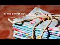 How to fold and store your fabric / Fabric Storage Tips #HandyMum