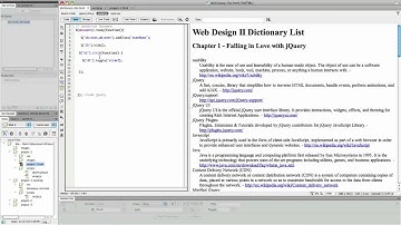 (14/30) - Targeting Specific Chapters via CSS Classes - jQuery Powered Dictionary List