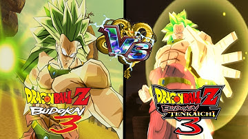 Budokai 3 vs Budokai Tenkaichi 3 Comparison: Broly Legendary SSJ3.