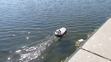 Fusion 400 hovercraft water test run
