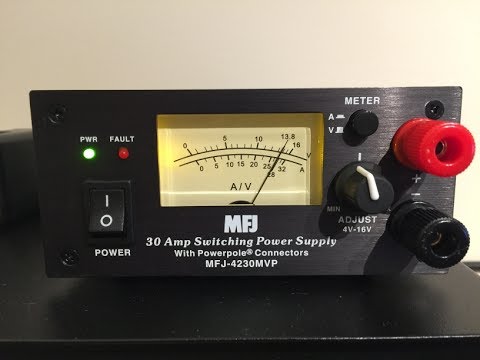 Unboxing MFJ-4230MVP - 30 Amps Compact Power Supply (PSU)