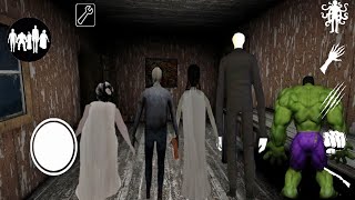 Playing as Hulk, Grandpa, Slenderman, Angeline, Slendrina in Granny's Old House | New Granny Mod