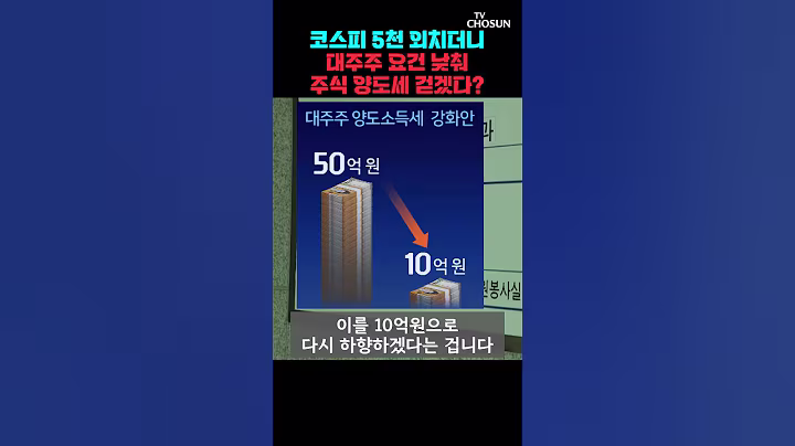 주식 양도세 폭탄 부활하나 [티조Clip] #shorts