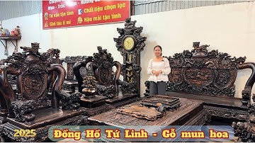 Đồng Hồ Tứ Linh Gỗ Mun Hoa – Vẻ Đẹp Sang Trọng Và Đẳng Cấp