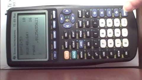Graphing Calculator Special Functions