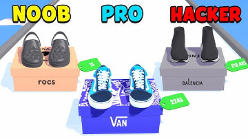 NOOB vs PRO vs HACKER - Shoes Evolution 3D