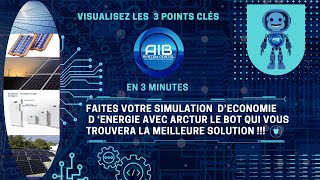 MA SIMULATION D'ECONOMIE D'ENERGIE AVEC ARCTUR LE BOT AIB SYSTEM PORTAL