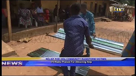 Relief for Ora Community rainstorm victims, ITV/Radio commended