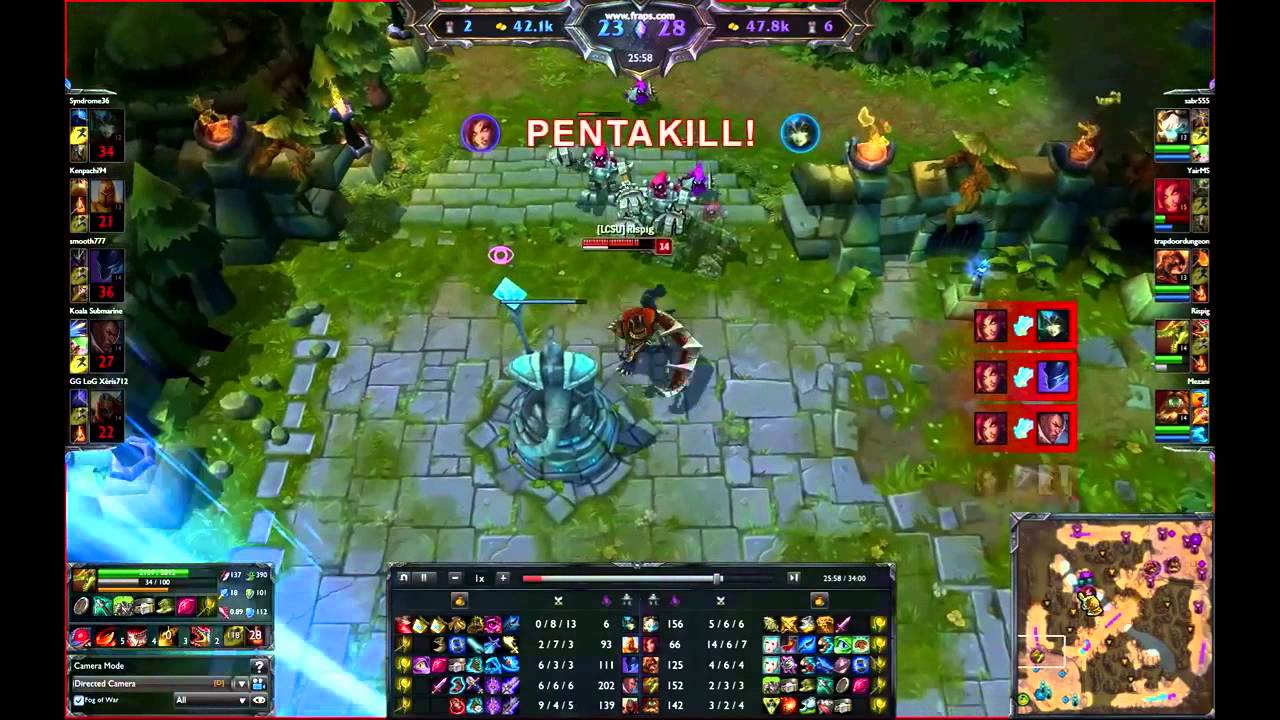 Top 5 Penta Kills - Ep. 9 (League of legends)