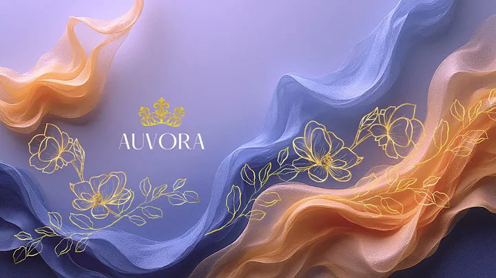 AUVORA Golden Fleur Lavender Fabric Abstract Campaign | shop auvorarealm.com