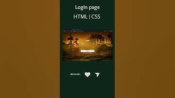 Login page using HTML & CSS only #html #css #coding #htmlprogramming #loginform #login #shorts