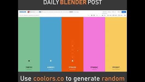 Random Color Palettes