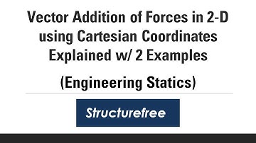 Vector Addition of Forces in 2-D Using Cartesian Coordinates - Engineering Statics (L02-1)