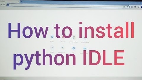 python IDLE installation|Telugu|Python| Install|IDLE|windows