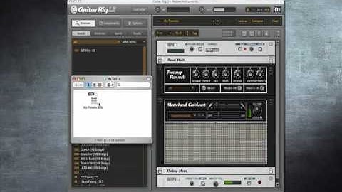 Native Instruments - Guitar Rig Mobile - Tutorial - Saving and Importing Presets (Part 3 of 5)