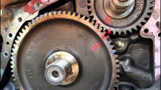 Timing marks for a Big cam IV Cummins￼