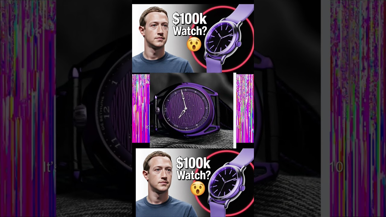 Mark Zuckerberg Flexes $100K Watch During Meta Smart Glasses Reveal