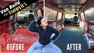 Converting A Van With No Experience | Self Build Camper Van Conversion For Dummies Part 1