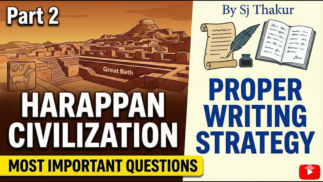 👉 हड़प्पा सभ्यता के Most Important 3 Marks Questions | 100% Sure CBSE Board Exam 2026 | Part-1