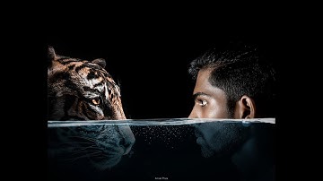 Photoshop Tutorial | Photoshop Manipulation Tutorial | Facing The Tiger