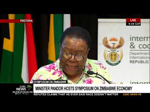 Naledi Pandor hosts symposium on Zimbabwe economic recovery