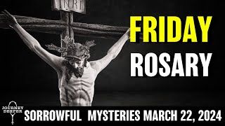 Friday Rosary ᐧ Sorrowful Mysteries of the Rosary 💜 March 22, 2024 VIRTUAL ROSARY