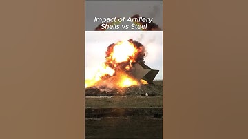Artillery Shells Test Fired Against Steel