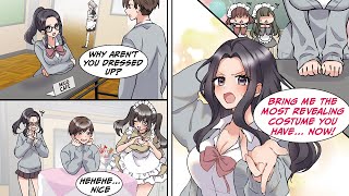 [Manga Dub] My childhood friend sees me drooling over the girls in maid costumes and... [RomCom]