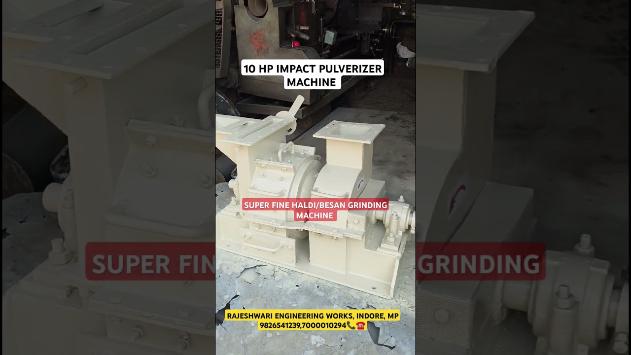 10HP SUPERFINE POWDER MAKING MACHINE,HALDI/BESAN GRINDING MACHINE 📞☎️9826541239