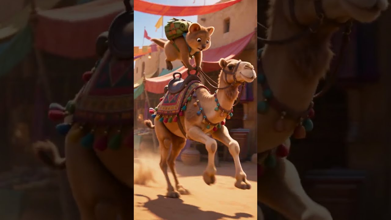 Quinny’s FUN Camel Ride in Egypt! #Shorts