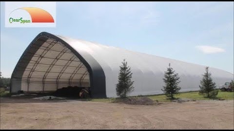 ClearSpan Fabric Structures covers  LHF Compost Inc. with a Fabric Tension Storage Building