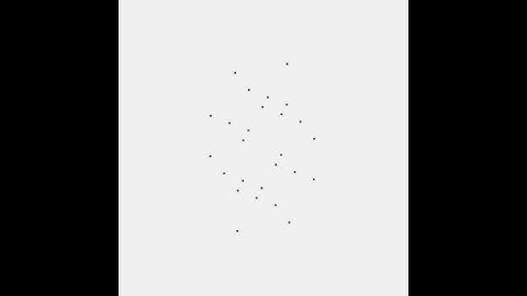 A 4 dimensional simple lattice projected into 2 dimensions.